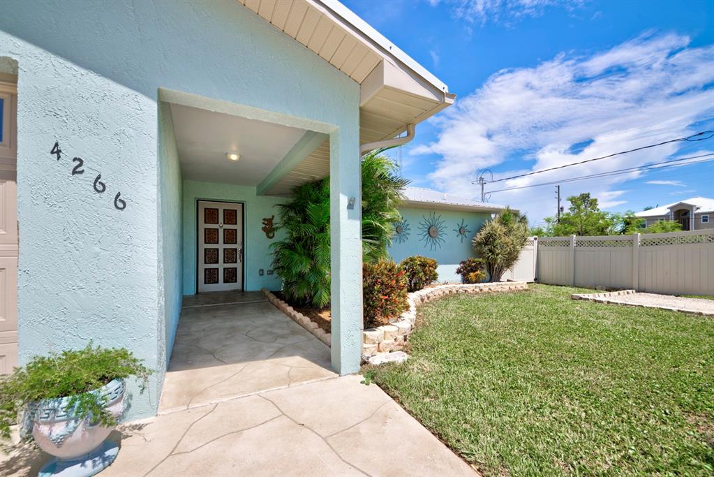 4266 Deleon Drive Hernando Beach, FL 34607 - Photo 3 of 65 a view of a backyard with potted plants