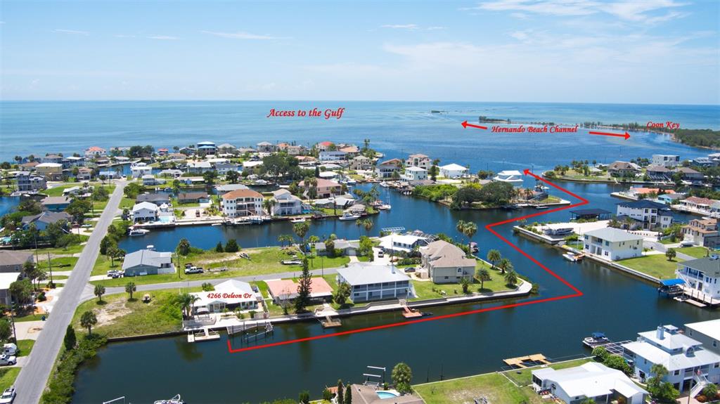 4266 Deleon Drive Hernando Beach, FL 34607 - Photo 62 of 65 an aerial view of a city
