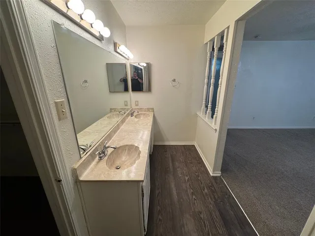 a view of small space with racks on the wall