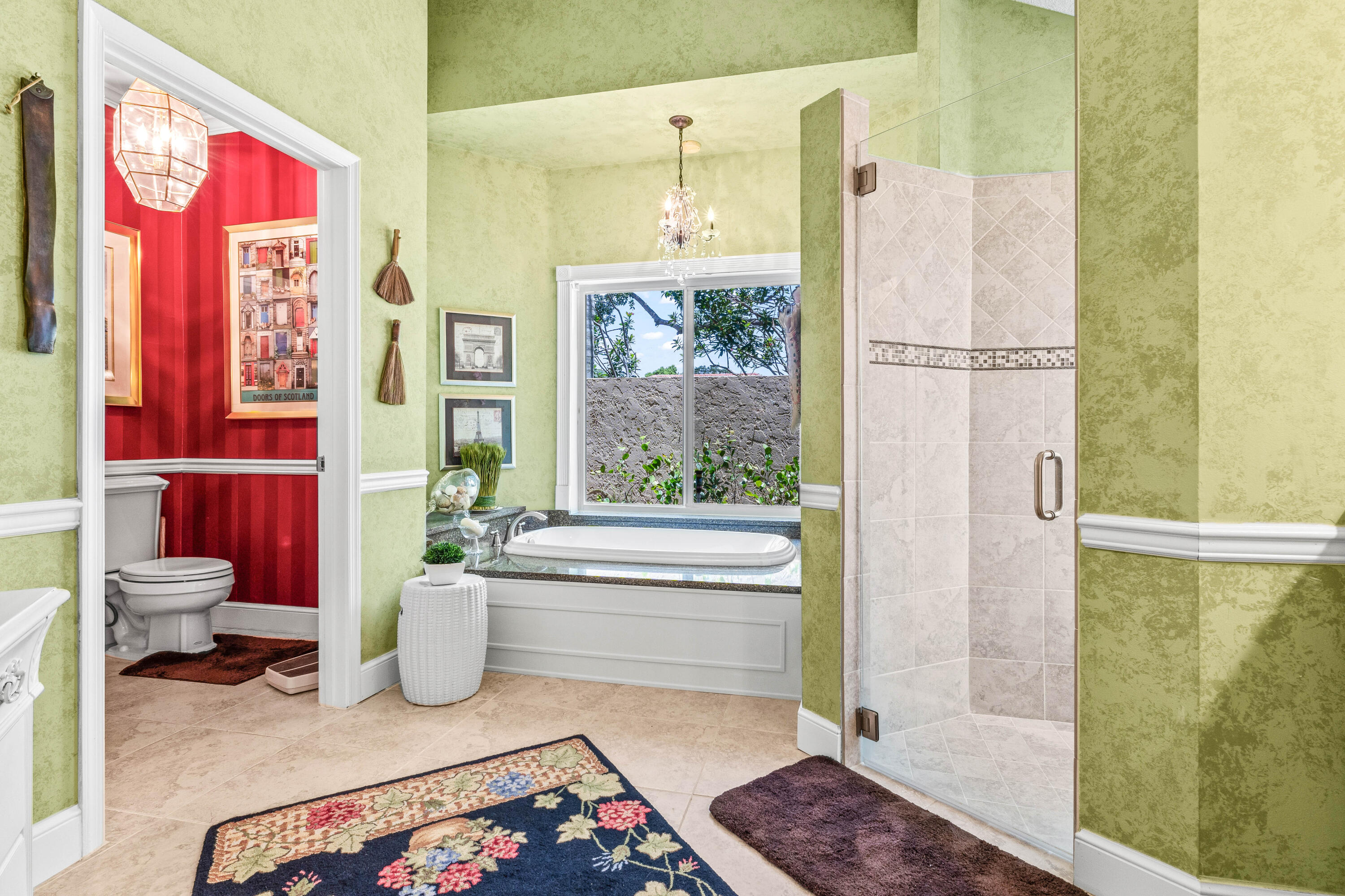 5986 Vista Linda Lane Boca Raton, FL 33433 - Photo 18 of 31 a bathroom with a bathtub and a shower