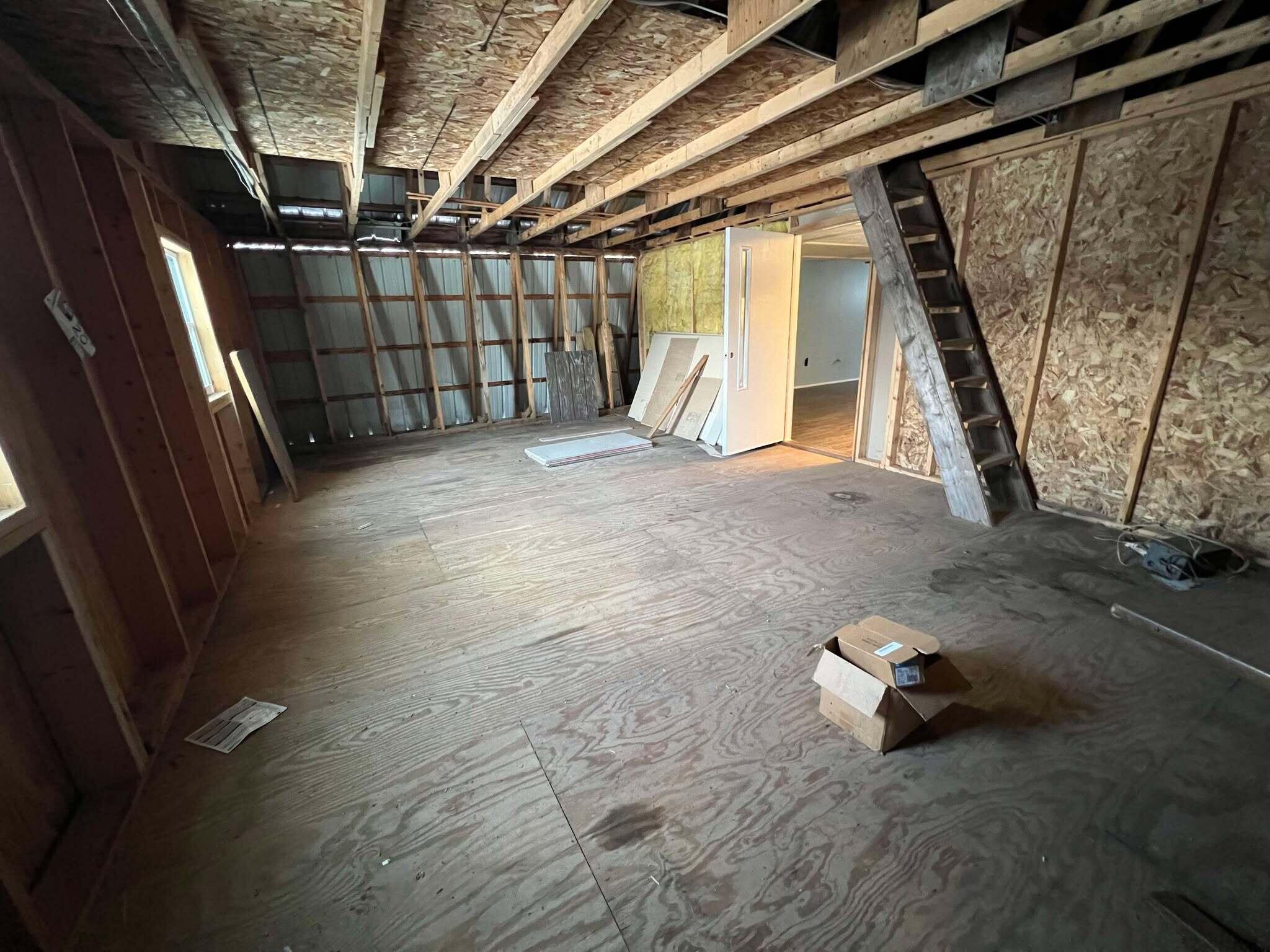 64 New Sweden Road New Sweden, ME 04762 - Photo 22 of 31 Garage 2nd Floor w access to 3rd floor