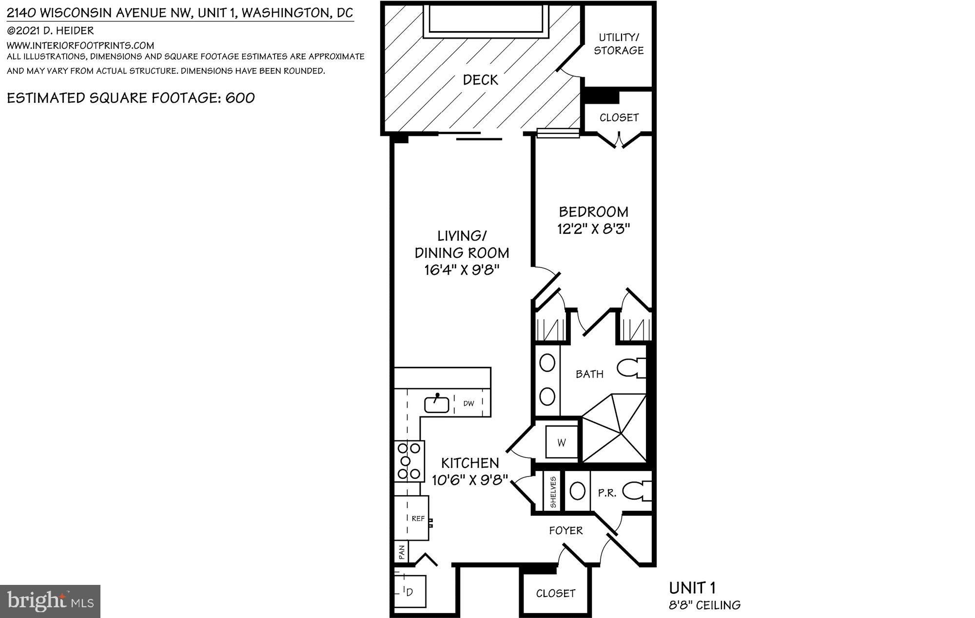 2140 Wisconsin Avenue Northwest, Unit 1 Washington, DC 20007 - Photo 31 of 31 Floor Plan