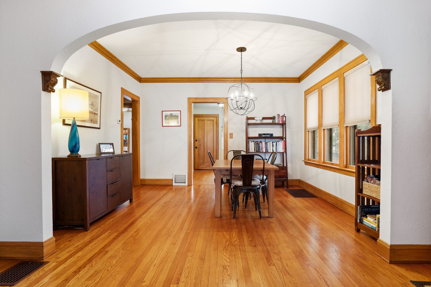 9031 Fairview Avenue Brookfield, IL 60513 - Photo 9 of 35 a view of a dining room with furniture window and wooden floor