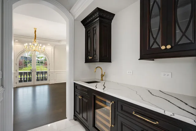 a view of a hallway with entryway