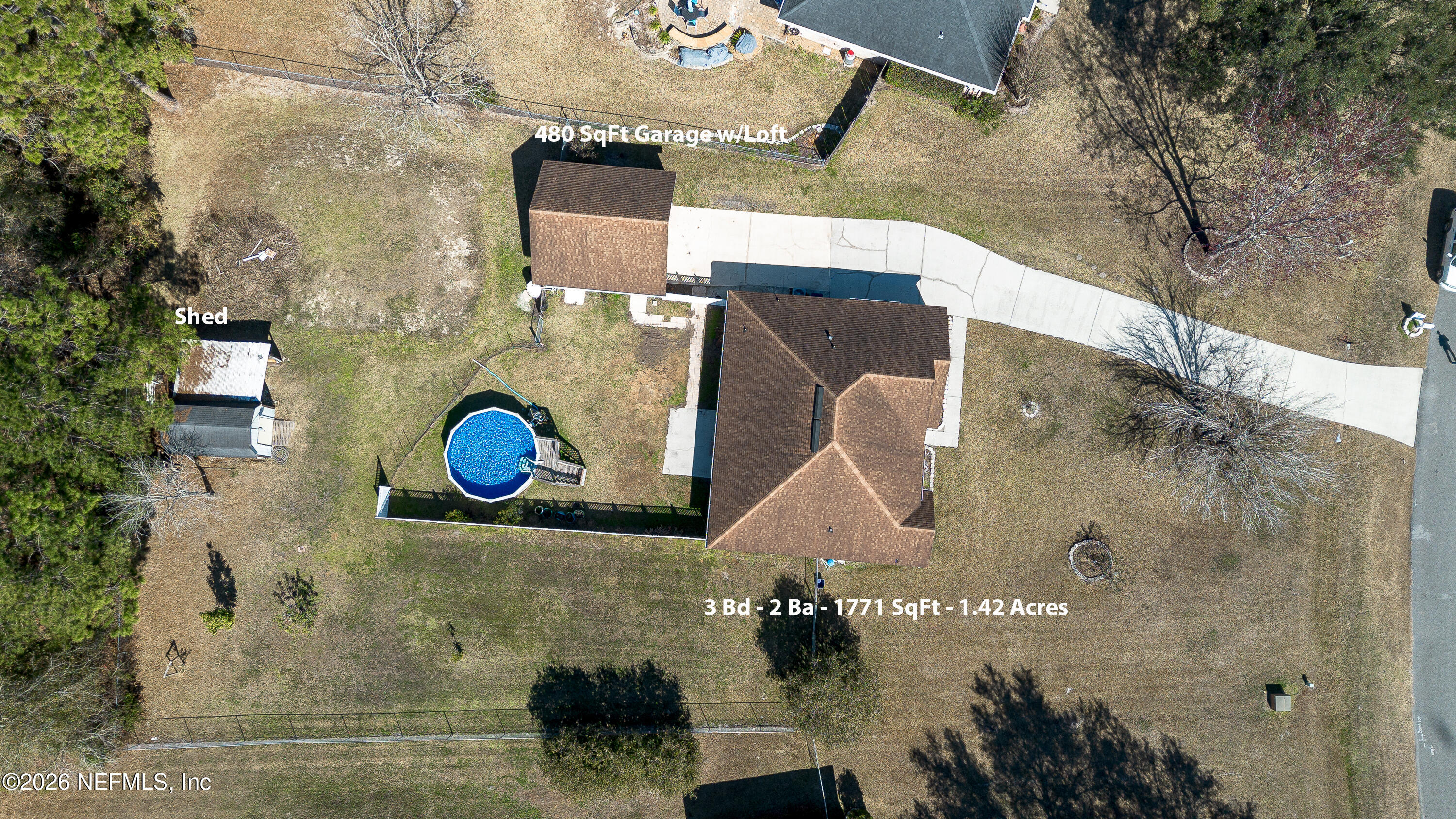 55592 Deer Run Road Callahan, FL 32011 - Photo 35 of 37 Ext Lot Overhead
