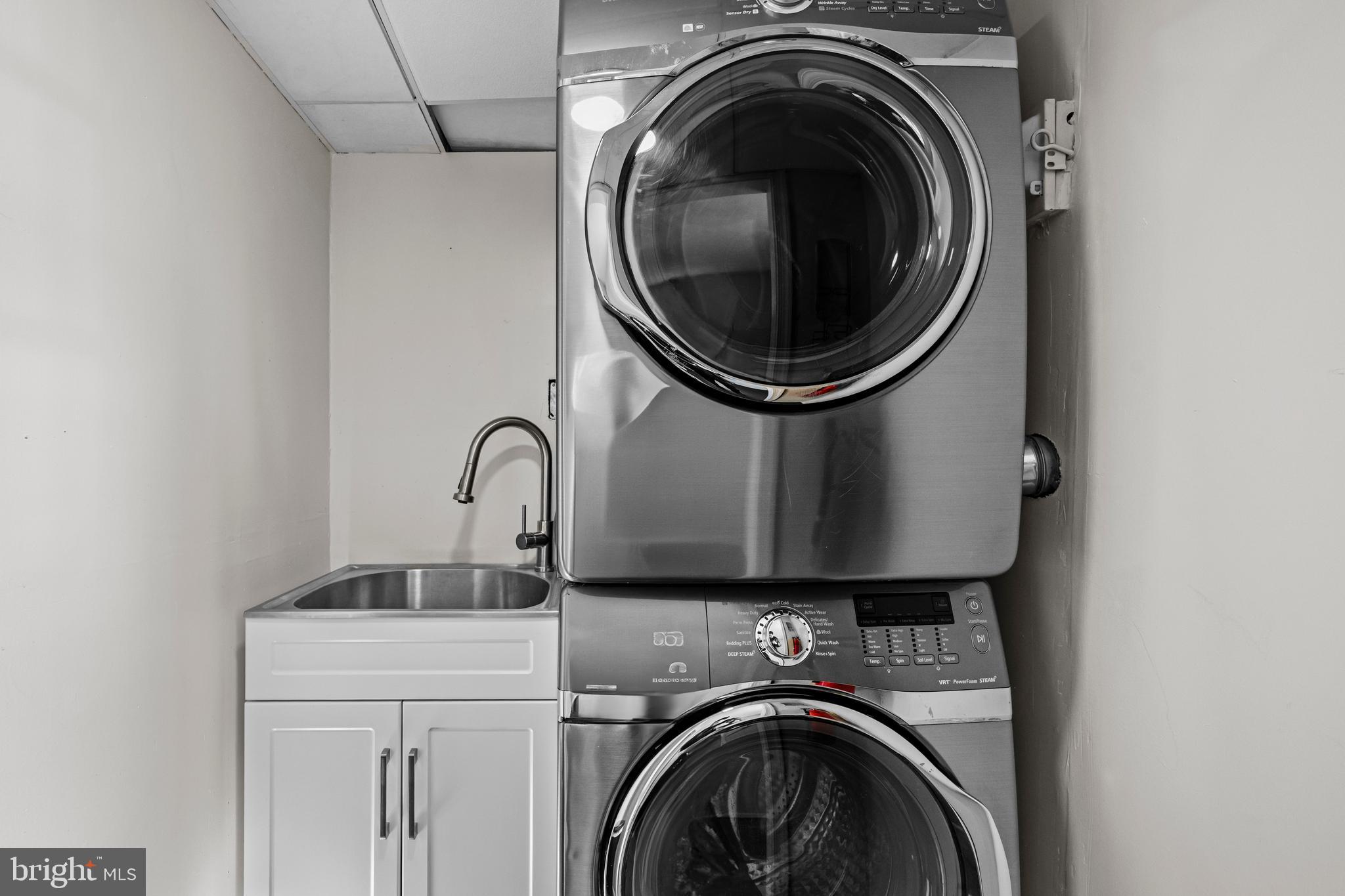 6813 Derrell Court Alexandria, VA 22307 - Photo 30 of 34 a close up view of a washer and dryer