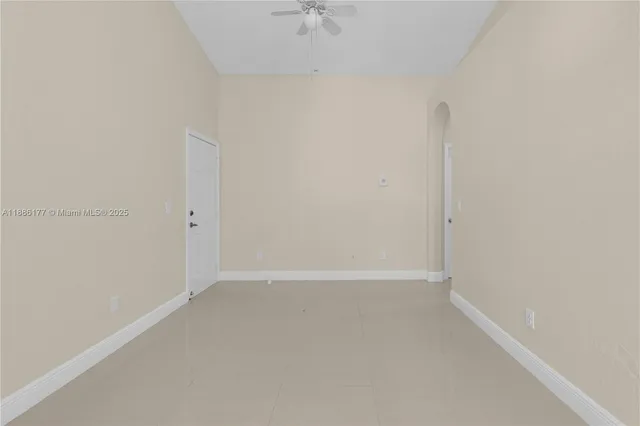 a view of an empty room