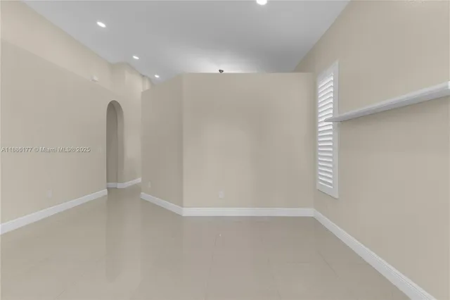 a view of an empty room