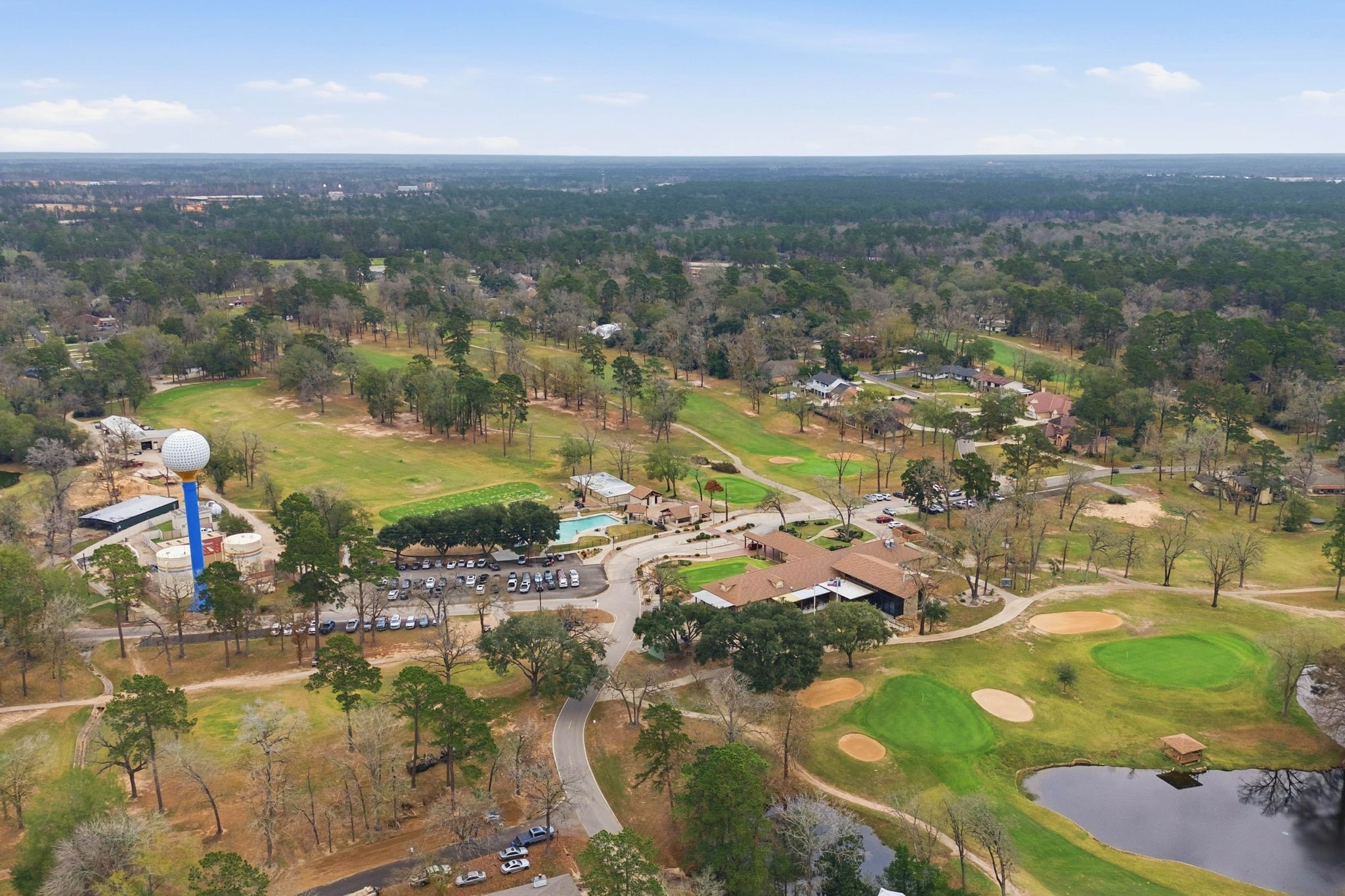 20 Moon Valley Court Conroe, TX 77304 - Photo 30 of 32 an aerial view of residential houses with outdoor space