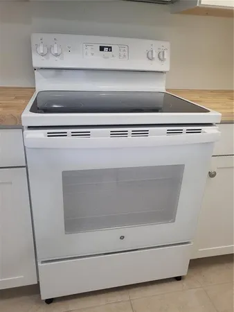 a close view of washer and dryer