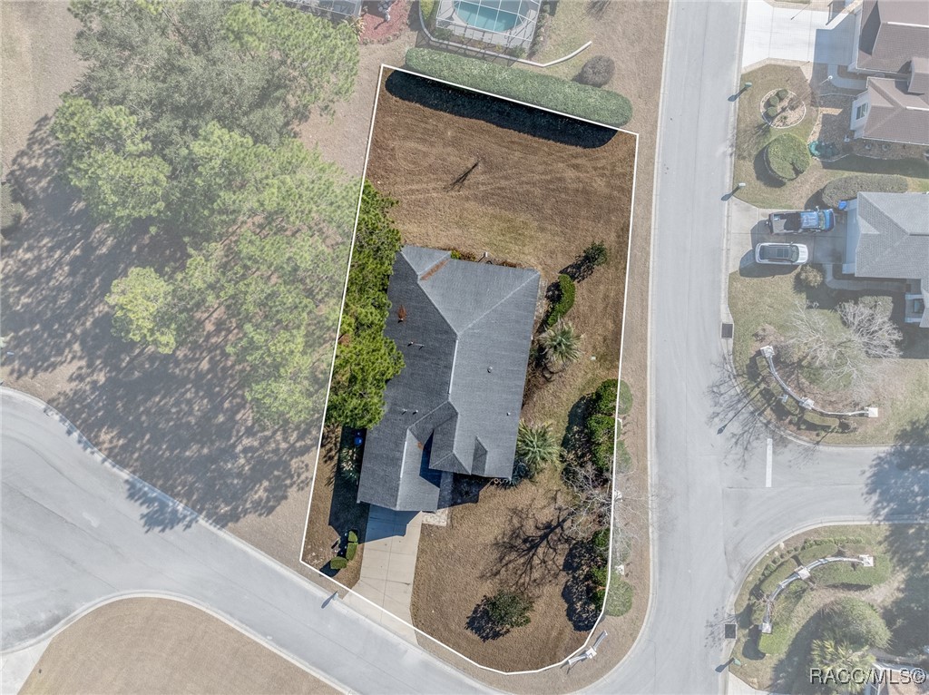 2291 North Mia Point Lecanto, FL 34461 - Photo 39 of 39 aerial showing outline of property