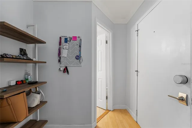 a bathroom with a tub and shower