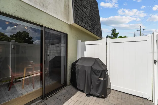 a house view with a garden space