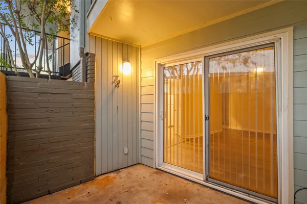 a view of front door