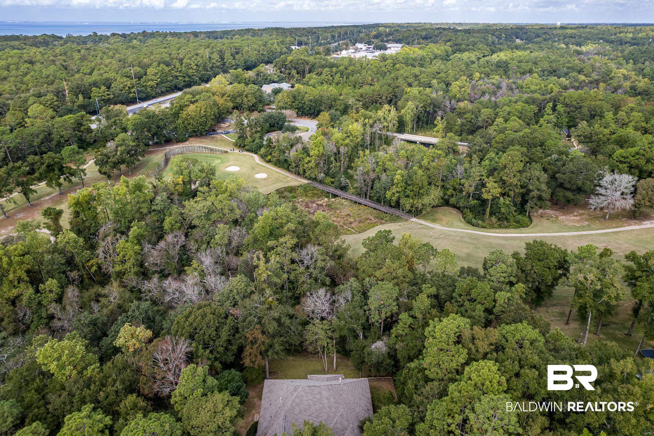 118 McIntosh Bluff Road Fairhope, AL 36532 - Photo 31 of 41 Aerial of Home & Golf Cou