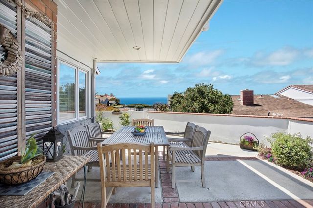 a view of an outdoor seating area
