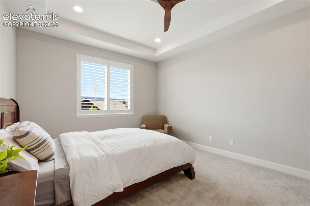 1394 Promontory Bluff View Colorado Springs, CO 80921 - Photo 24 of 47 a bedroom with a bed and a window