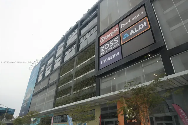 a front view of a building