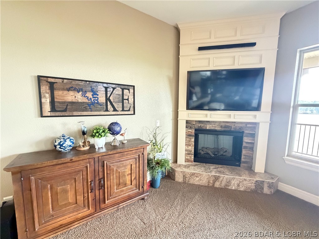 3168 Twin Rivers Point, Unit 4E Camdenton, MO 65020 - Photo 6 of 59 Cozy Fireplace