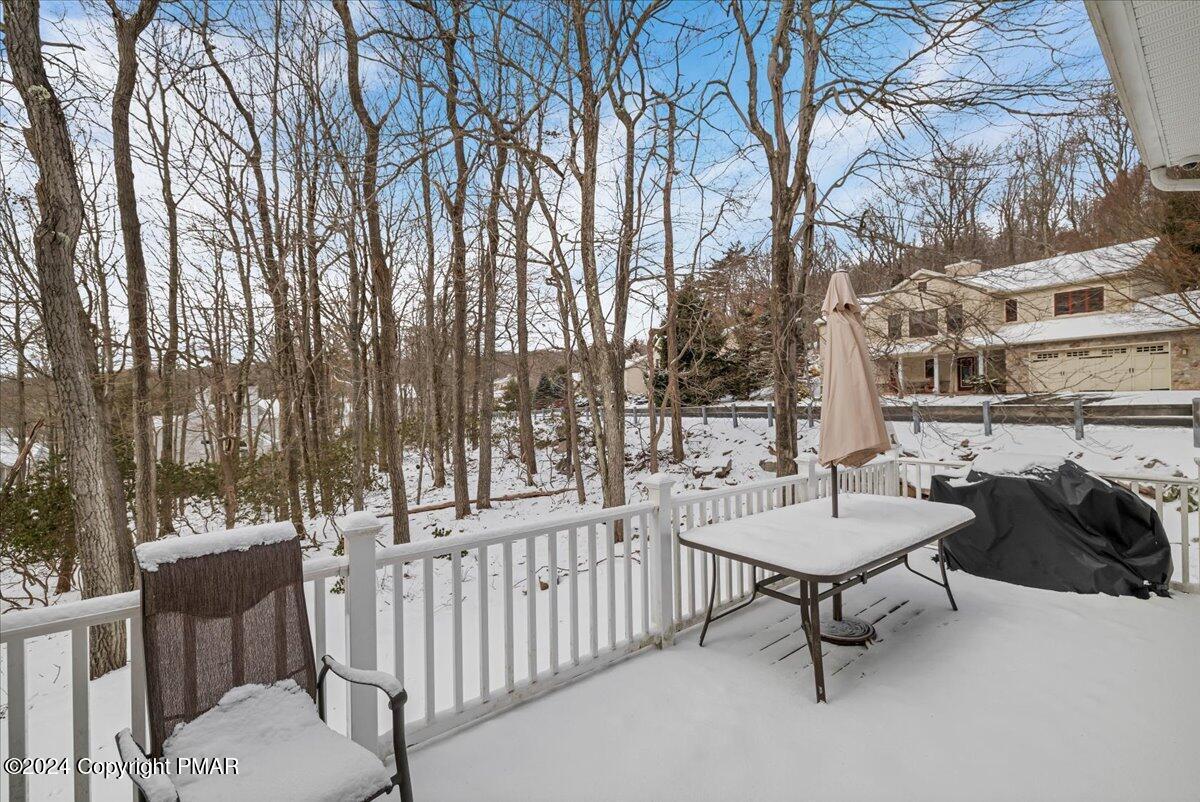 12 Beechwood Road Lake Harmony, PA 18624 - Photo 12 of 45 a view of a patio with iron fence