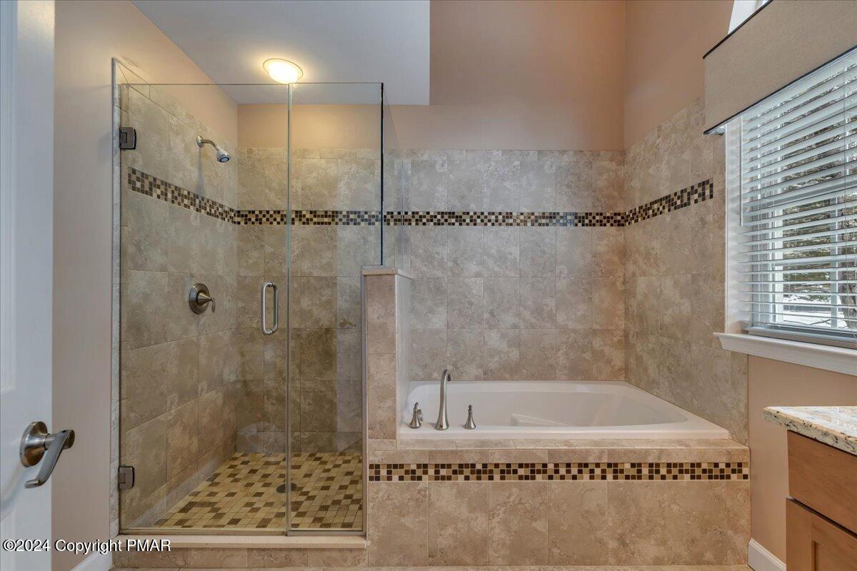 12 Beechwood Road Lake Harmony, PA 18624 - Photo 15 of 45 a bathroom with a shower