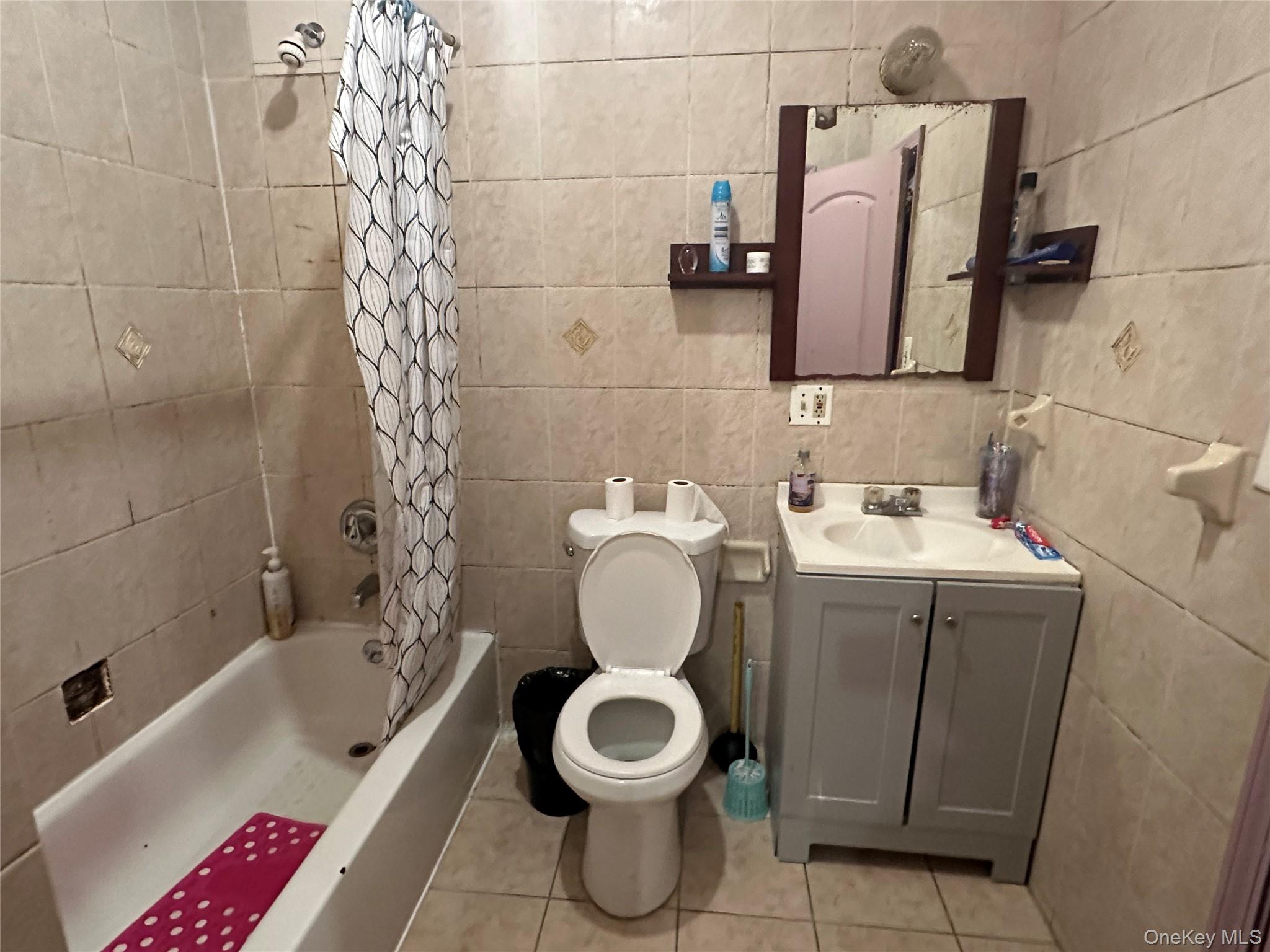 57-44 Granger Street Queens, NY 11368 - Photo 7 of 7 a bathroom with a sink toilet and shower