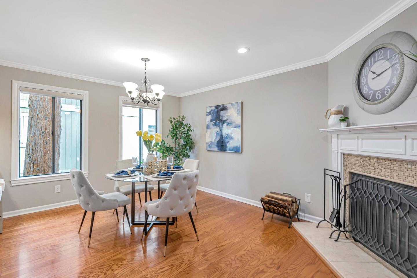 47 Dot Avenue, Unit A Campbell, CA 95008 - Photo 17 of 31 a view of a dining room with furniture window and wooden floor