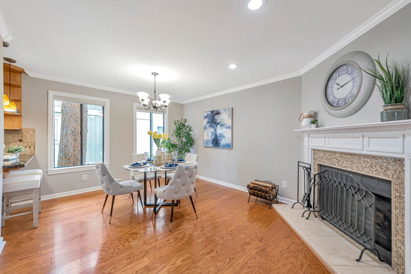47 Dot Avenue, Unit A Campbell, CA 95008 - Photo 18 of 31 a view of a dining room with furniture window and wooden floor