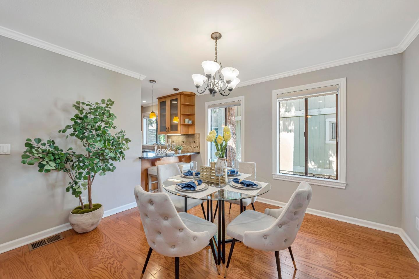 47 Dot Avenue, Unit A Campbell, CA 95008 - Photo 19 of 31 a view of a dining room with furniture window and wooden floor