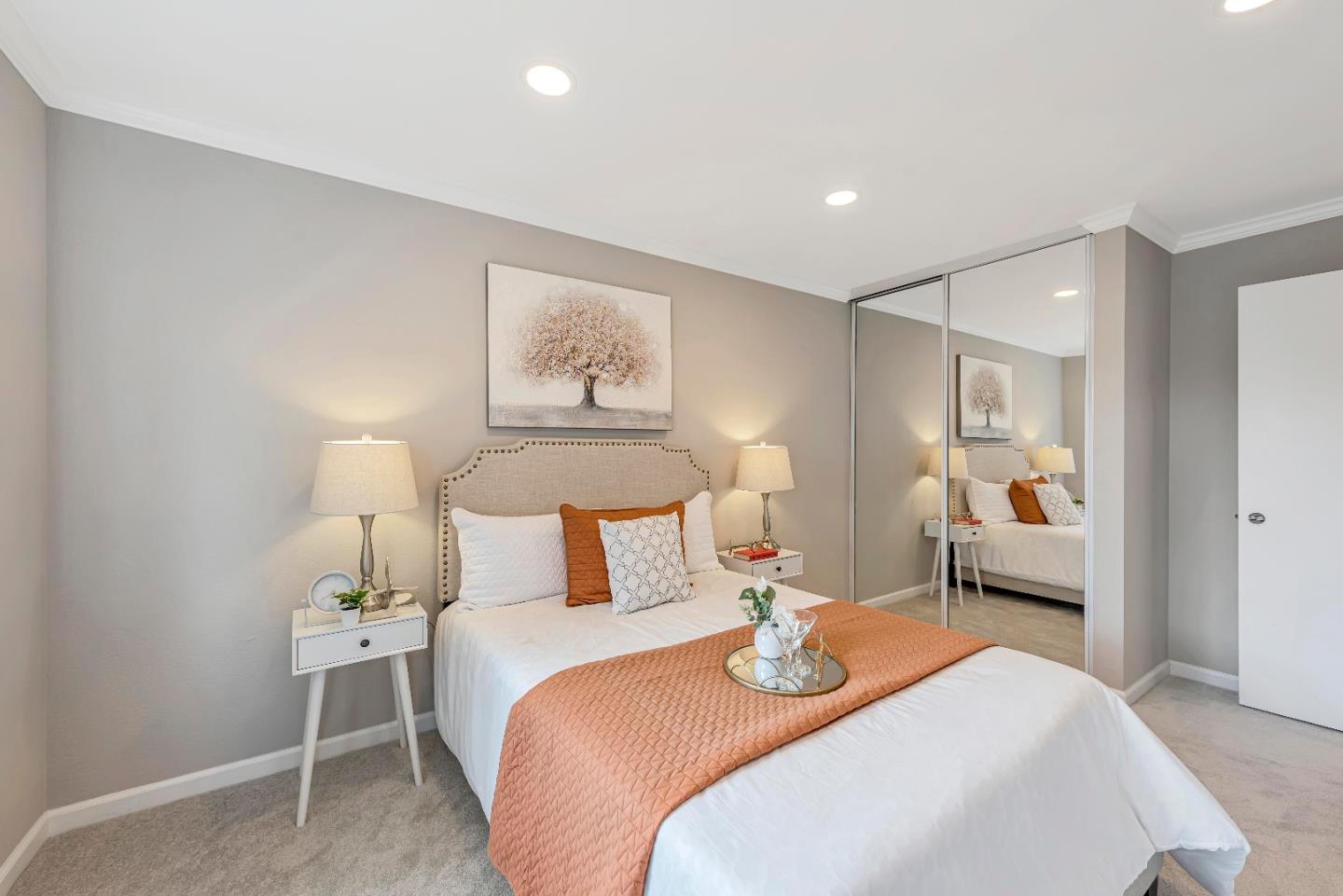 47 Dot Avenue, Unit A Campbell, CA 95008 - Photo 21 of 31 a bedroom with bed and wooden floor