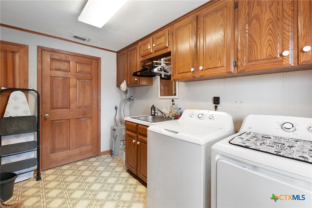 124 Old Mission Road Kempner, TX 76539 - Photo 15 of 39 a utility room with dryer and washer