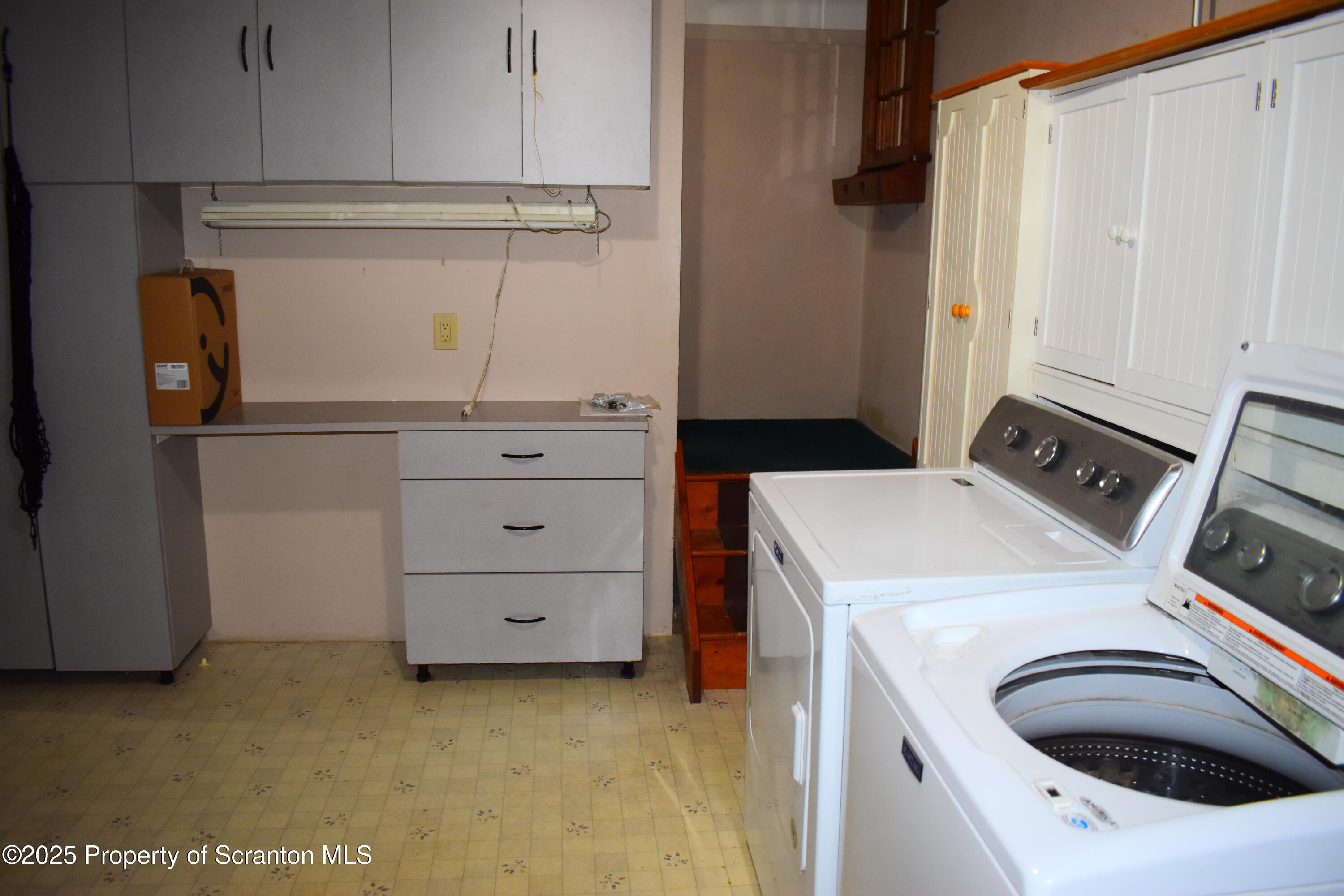 3003 Ridge Road Thompson, PA 18465 - Photo 21 of 33 a utility room with dryer and washer