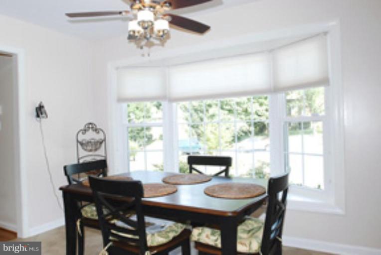 12621 Billington Road Silver Spring, MD 20904 - Photo 20 of 30 Kitchen with Bay Window and Ceiling Fan