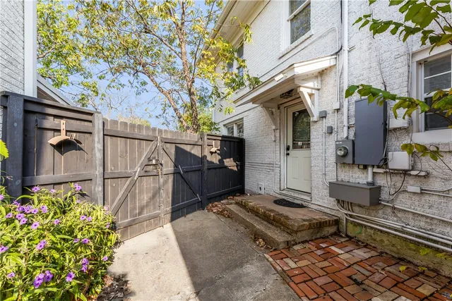 a backyard of a house