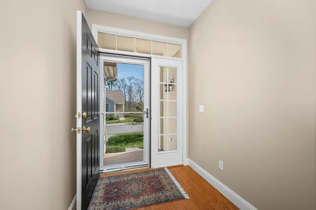 a view of an front door