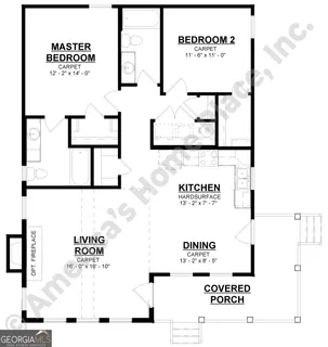 a view of a yard with large trees