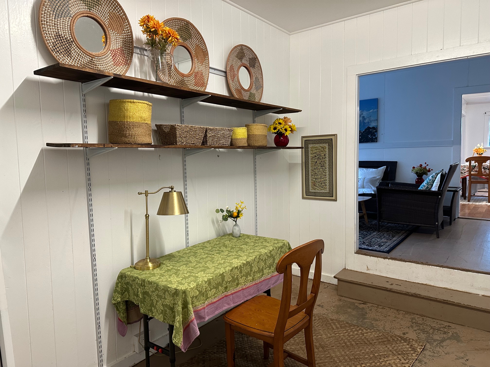 55-680 Hawi Road Hawi, HI 96719 - Photo 22 of 30 a dining room with furniture and wooden floor