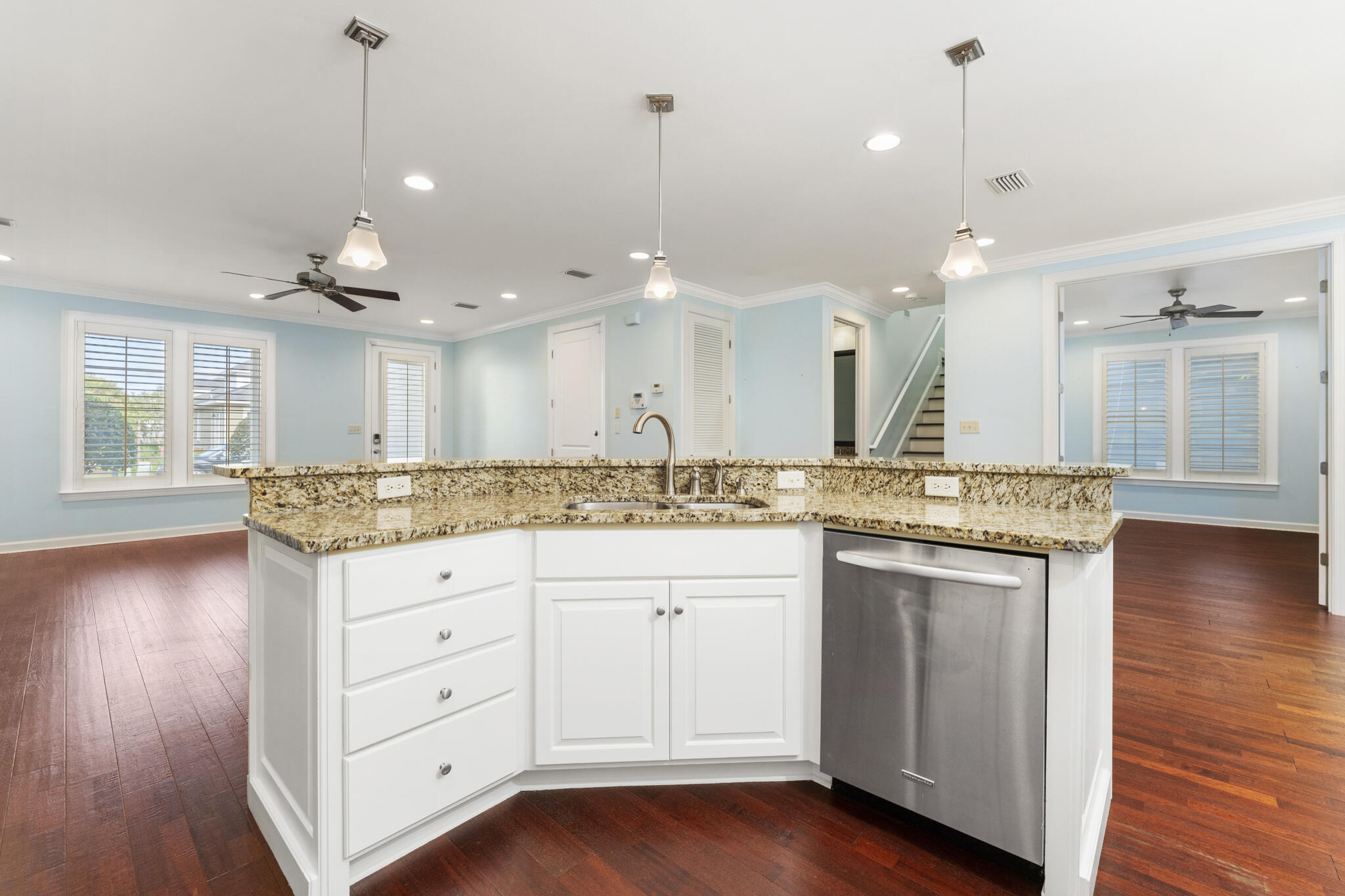 17 South Zander Way Santa Rosa Beach, FL 32459 - Photo 11 of 44 a bathroom with a granite countertop sink vanity granite and a large mirror