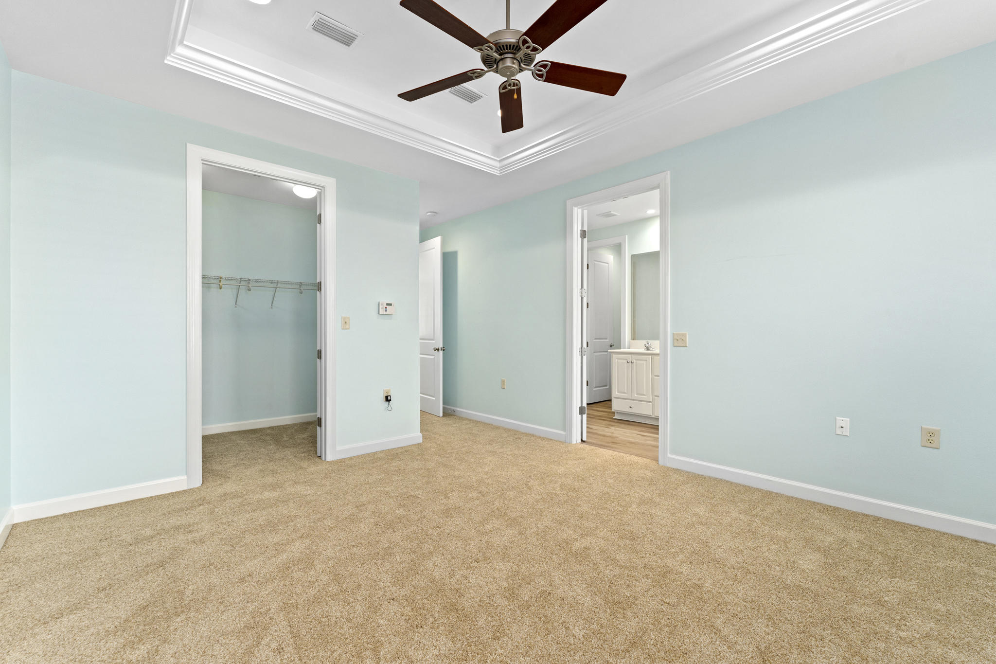 17 South Zander Way Santa Rosa Beach, FL 32459 - Photo 23 of 44 an empty room with closet and a ceiling fan