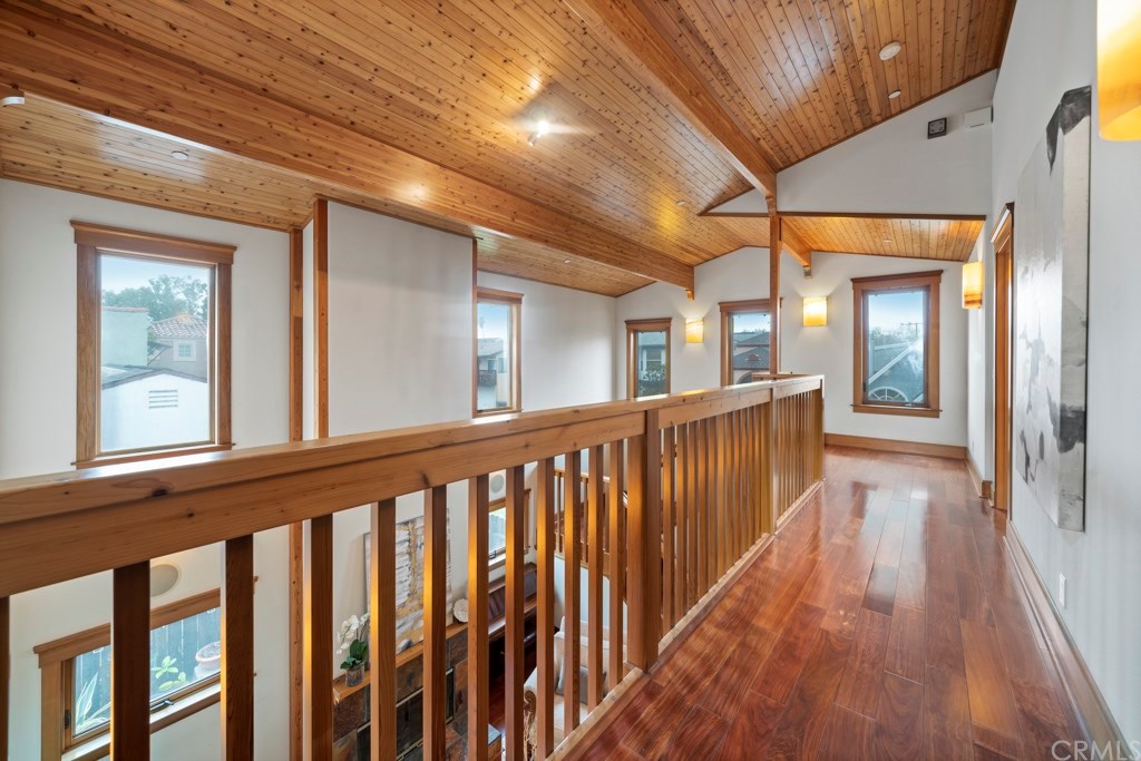 218 14th Street Seal Beach, CA 90740 - Photo 14 of 44 2 Story vaulted ceilings lined in cedar. Absolutely stunning!