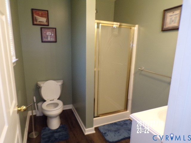 14105 Bethany Church Road Montpelier, VA 23192 - Photo 18 of 20 a bathroom with a toilet and a shower