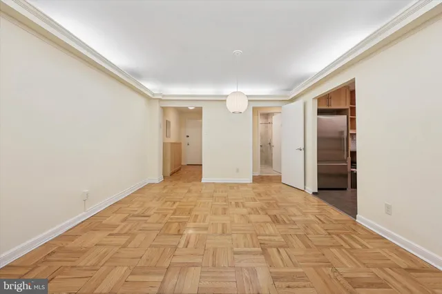 a view of an empty room