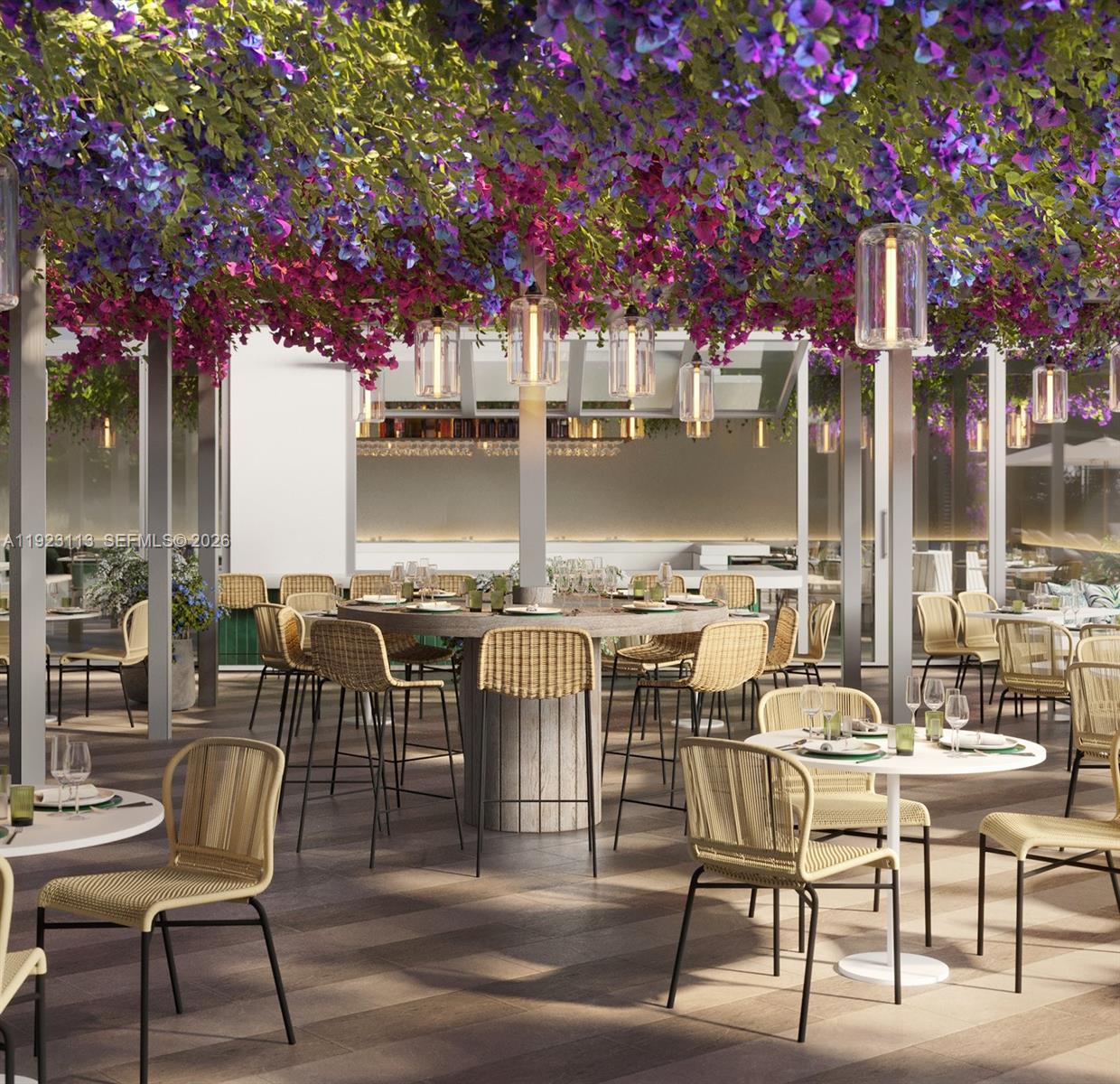 500 Alton Road, Unit 1601 Miami Beach, FL 33139 - Photo 40 of 47 a view of a chairs and table in a patio