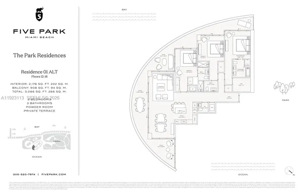 $4,000,000 | 500 Alton Road, Unit 1601, Miami Beach, FL 33139