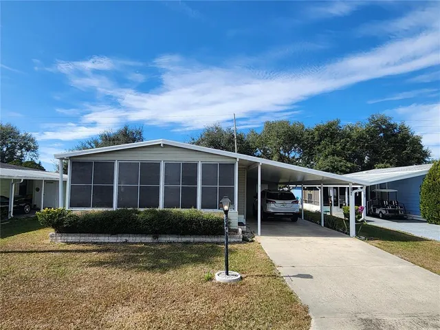 a view of a house with a patio