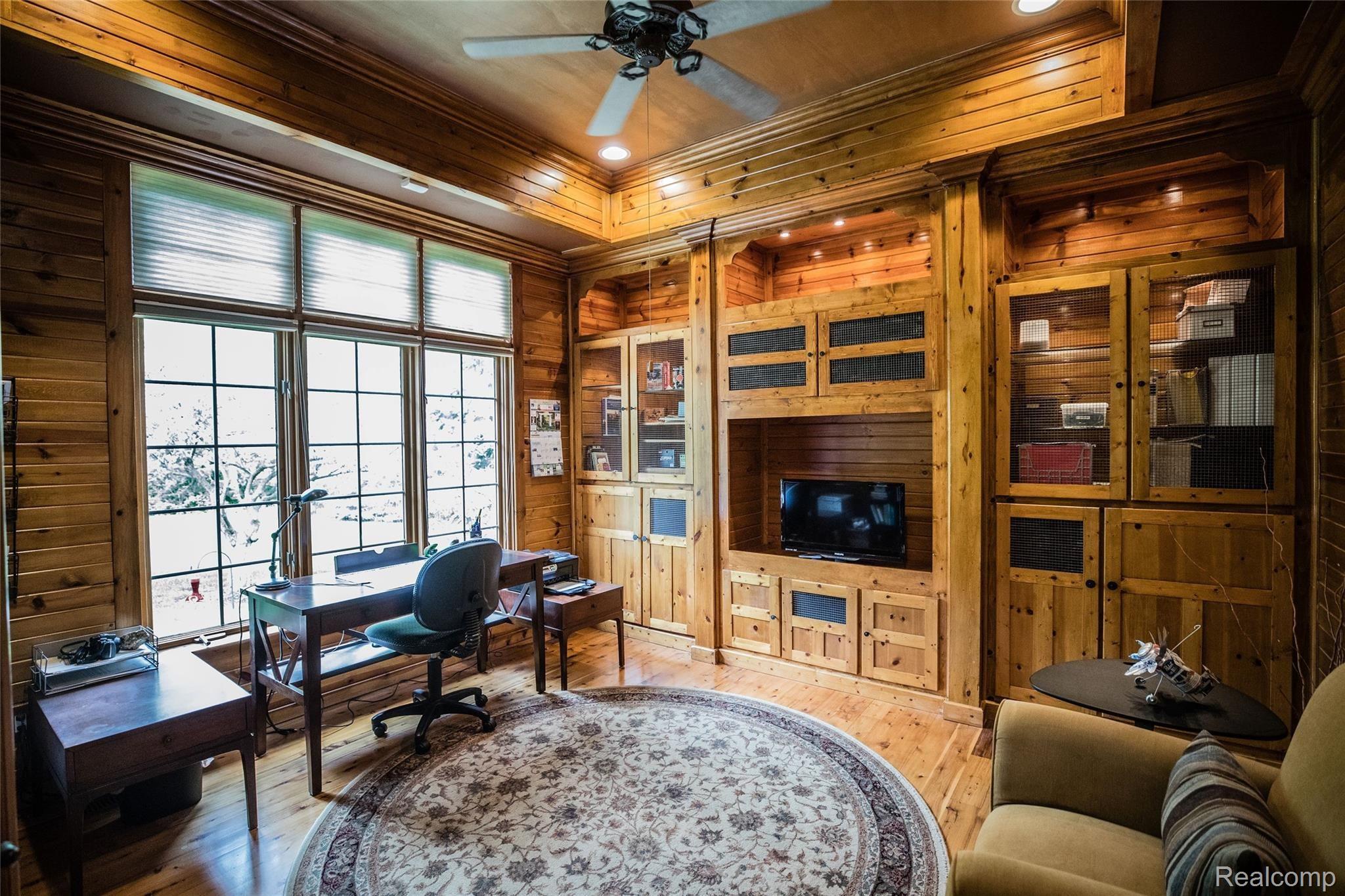 5542 Clarkston Road Clarkston, MI 48348 - Photo 9 of 85 KNOTTY PINE DEN/STUDY/OFFICE/LIBRARY W/ BUILT-INS
