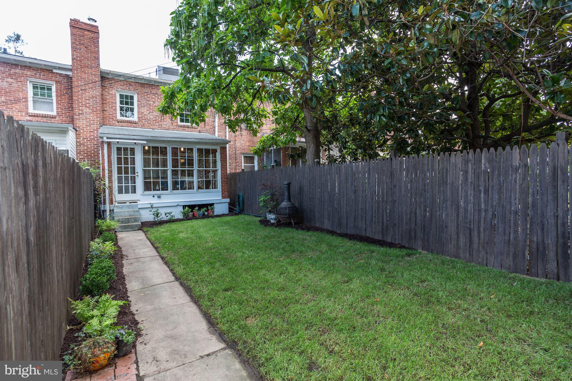1358 Rittenhouse Street Northwest Washington, DC 20011 - Photo 28 of 30 a view of a house with backyard and garden