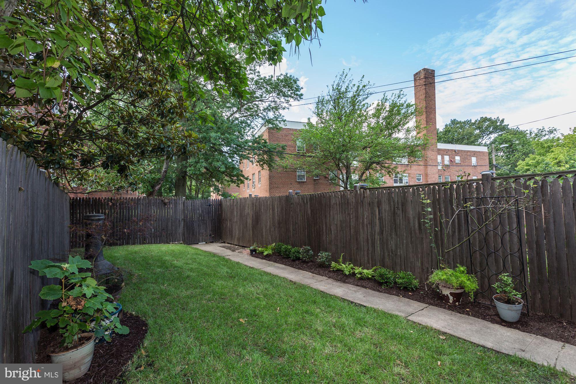 1358 Rittenhouse Street Northwest Washington, DC 20011 - Photo 29 of 30 a view of a backyard with a garden