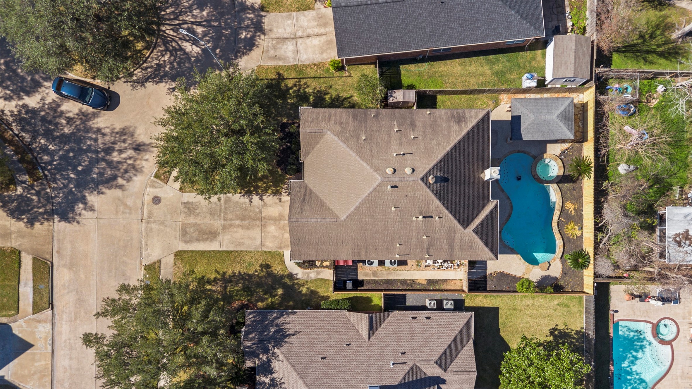 11118 Sprucedale Court Houston, TX 77070 - Photo 45 of 45 an aerial view of a house with a yard