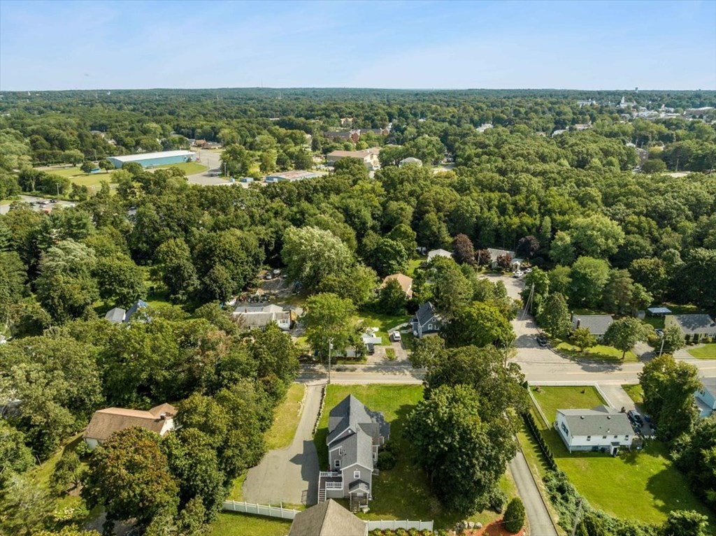 156 Allen Street Randolph, MA 02368 - Photo 20 of 26 an aerial view of residential houses with outdoor space and trees